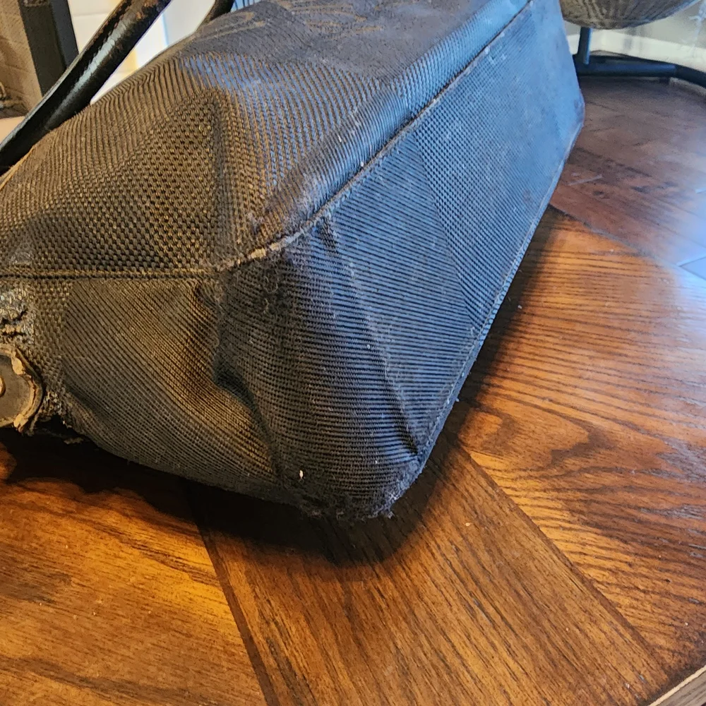 LOUIS VUITTON Damier Geant Yack Business Bag Briefcase Document Case Noir Black